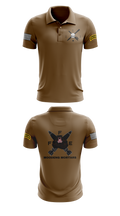 Black Foot Troop, 2-13 Cavalry 83597720 Short Sleeve Performance Polo - 42