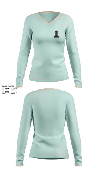 Womens Long Sleeve Vneck Shirt 1, PICTURE PAWN LLC, E-Sports, Teamtime, Team time, sublimation, custom sports apparel, team uniforms, spirit wear, spiritwear, sports uniforms, custom shirts, team store, custom team store, fundraiser sports, apparel fundraiser
