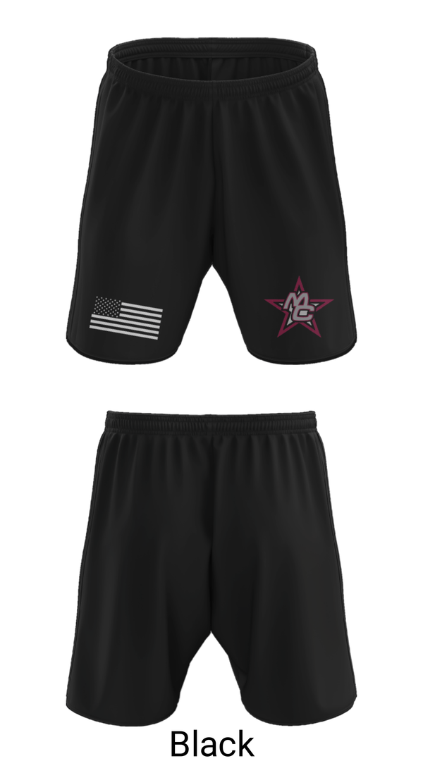 Athletic Shorts With Pockets, Madison County High School Cheer, Cheer, Teamtime, Team time, sublimation, custom sports apparel, team uniforms, spirit wear, spiritwear, sports uniforms, custom shirts, team store, custom team store, fundraiser sports, apparel fundraiser