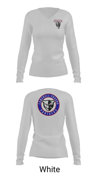 Women's Long Sleeve Vneck Shirt, Campbell-Savona Senior High School Track, Track & Field, Teamtime, Team time, sublimation, custom sports apparel, team uniforms, spirit wear, spiritwear, sports uniforms, custom shirts, team store, custom team store, fundraiser sports, apparel fundraiser
