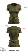 Detachment 1 27221981 Women's Short Sleeve V-neck Shirt - 25