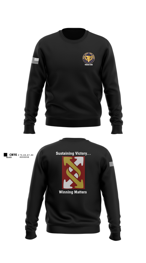 Crew Neck Sweatshirt, 143rd ESC, , Teamtime, Team time, sublimation, custom sports apparel, team uniforms, spirit wear, spiritwear, sports uniforms, custom shirts, team store, custom team store, fundraiser sports, apparel fundraiser