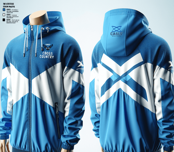 Windbreaker, Coral Academy of Science Las Vegas High School Cross Country, Cross Country, Teamtime, Team time, sublimation, custom sports apparel, team uniforms, spirit wear, spiritwear, sports uniforms, custom shirts, team store, custom team store, fundraiser sports, apparel fundraiser