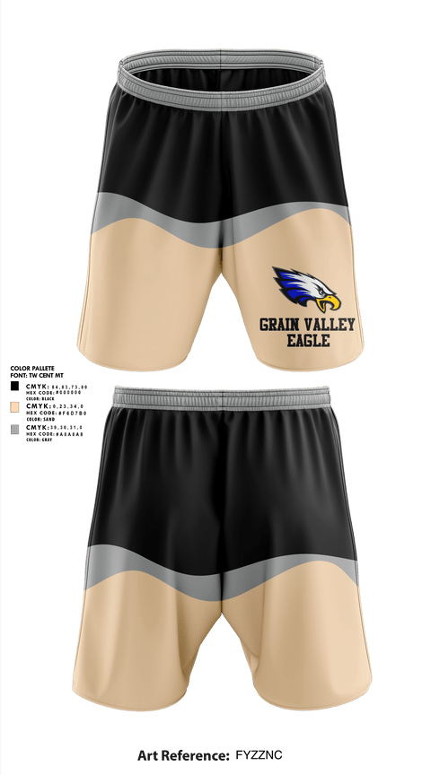 Athletic Shorts With Pockets, Grain valley eagle, Track & Field, Teamtime, Team time, sublimation, custom sports apparel, team uniforms, spirit wear, spiritwear, sports uniforms, custom shirts, team store, custom team store, fundraiser sports, apparel fundraiser