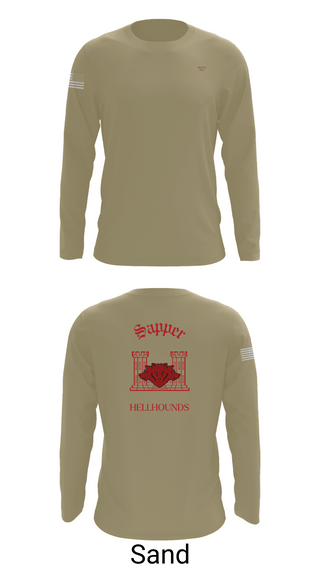 Long Sleeve Performance Shirt, 811th EN CO, , Teamtime, Team time, sublimation, custom sports apparel, team uniforms, spirit wear, spiritwear, sports uniforms, custom shirts, team store, custom team store, fundraiser sports, apparel fundraiser