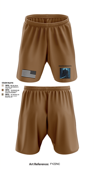 Athletic Shorts With Pockets, Death Knights, Army, Teamtime, Team time, sublimation, custom sports apparel, team uniforms, spirit wear, spiritwear, sports uniforms, custom shirts, team store, custom team store, fundraiser sports, apparel fundraiser