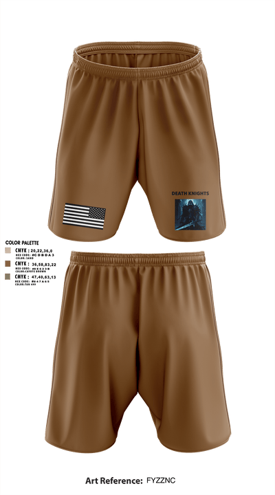 Death Knights 11109315 Athletic Shorts With Pockets - 2