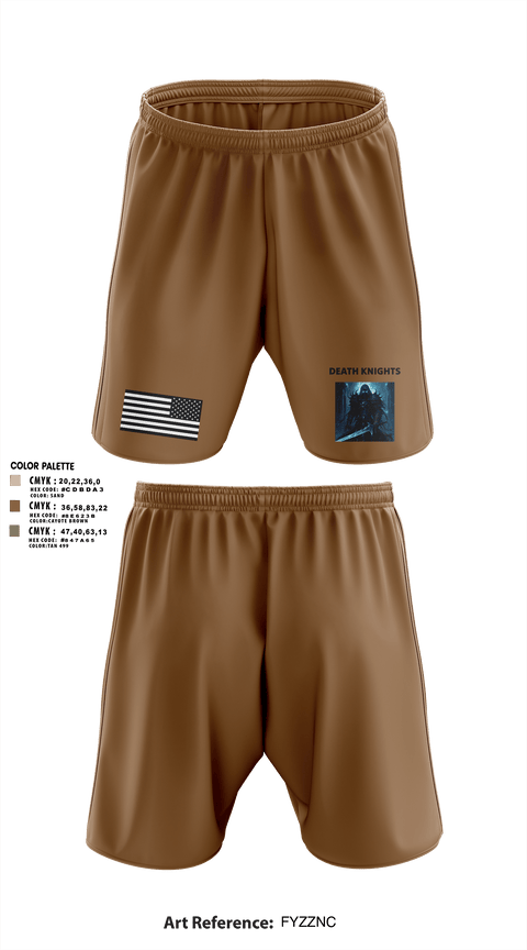 Athletic Shorts With Pockets, Death Knights, Army, Teamtime, Team time, sublimation, custom sports apparel, team uniforms, spirit wear, spiritwear, sports uniforms, custom shirts, team store, custom team store, fundraiser sports, apparel fundraiser