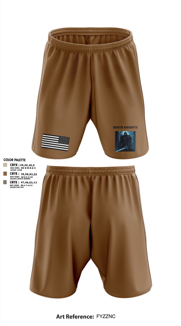Athletic Shorts With Pockets, Death Knights, Army, Teamtime, Team time, sublimation, custom sports apparel, team uniforms, spirit wear, spiritwear, sports uniforms, custom shirts, team store, custom team store, fundraiser sports, apparel fundraiser