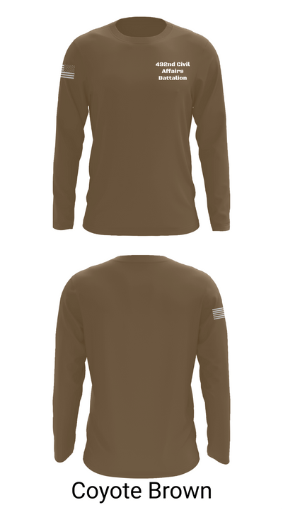 492nd Civil Affairs Battalion 49200644 Long Sleeve Performance Shirt - 6