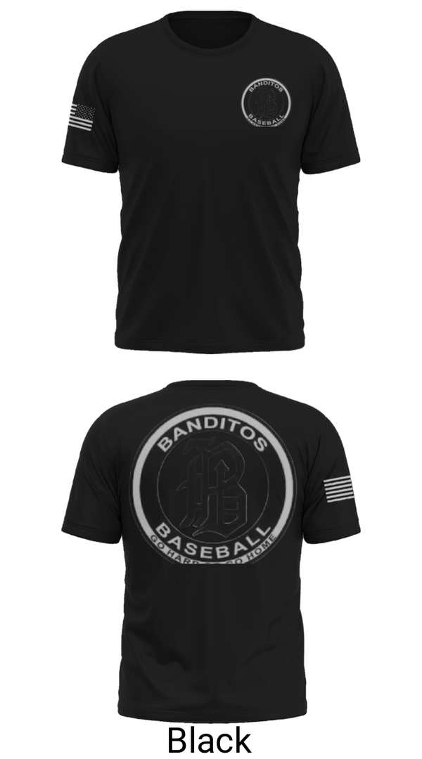 Short Sleeve Performance Shirt, BANDITOS, Baseball, Teamtime, Team time, sublimation, custom sports apparel, team uniforms, spirit wear, spiritwear, sports uniforms, custom shirts, team store, custom team store, fundraiser sports, apparel fundraiser