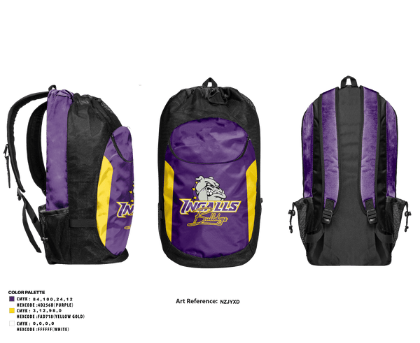Gear Bag, Ingalls Junior High School Cross Country, Cross Country, Teamtime, Team time, sublimation, custom sports apparel, team uniforms, spirit wear, spiritwear, sports uniforms, custom shirts, team store, custom team store, fundraiser sports, apparel fundraiser