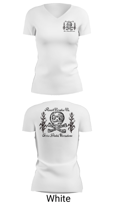 Ruck Caroline Co. 37189797 Women's Short Sleeve V-neck Shirt - 19
