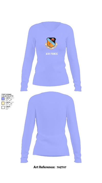 C17 56123448 Women's Long Sleeve V-neck Shirt - 22