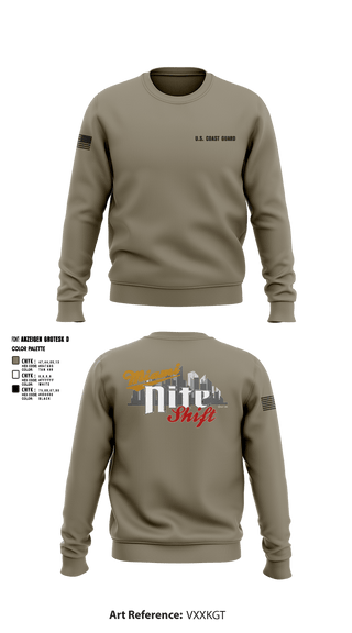 Crew Neck Sweatshirt, Air Station Miami, Coast Guard, Teamtime, Team time, sublimation, custom sports apparel, team uniforms, spirit wear, spiritwear, sports uniforms, custom shirts, team store, custom team store, fundraiser sports, apparel fundraiser