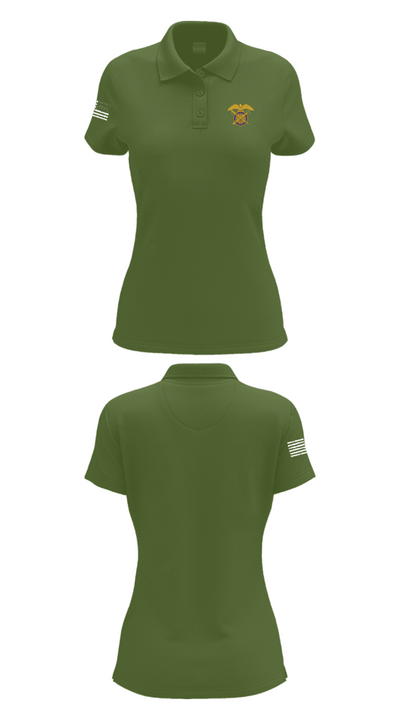 611th 22611110 Women's Short Sleeve Performance Polo  - 55