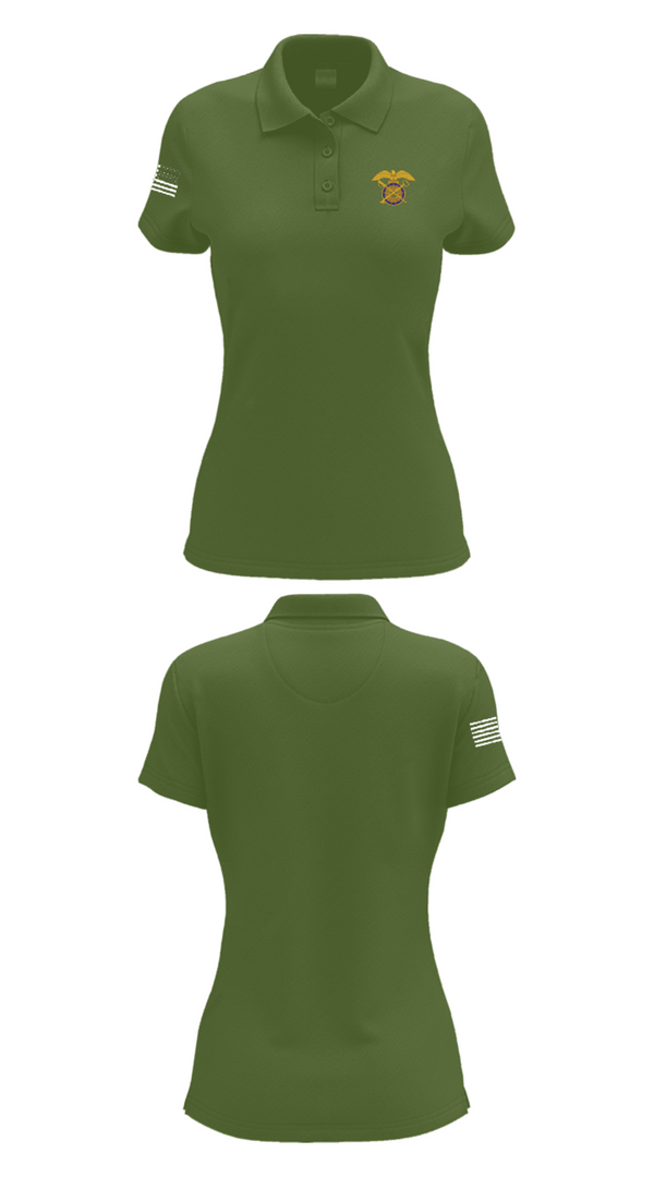 Womens Short Sleeve Performance Polo, 611th, Army, Teamtime, Team time, sublimation, custom sports apparel, team uniforms, spirit wear, spiritwear, sports uniforms, custom shirts, team store, custom team store, fundraiser sports, apparel fundraiser
