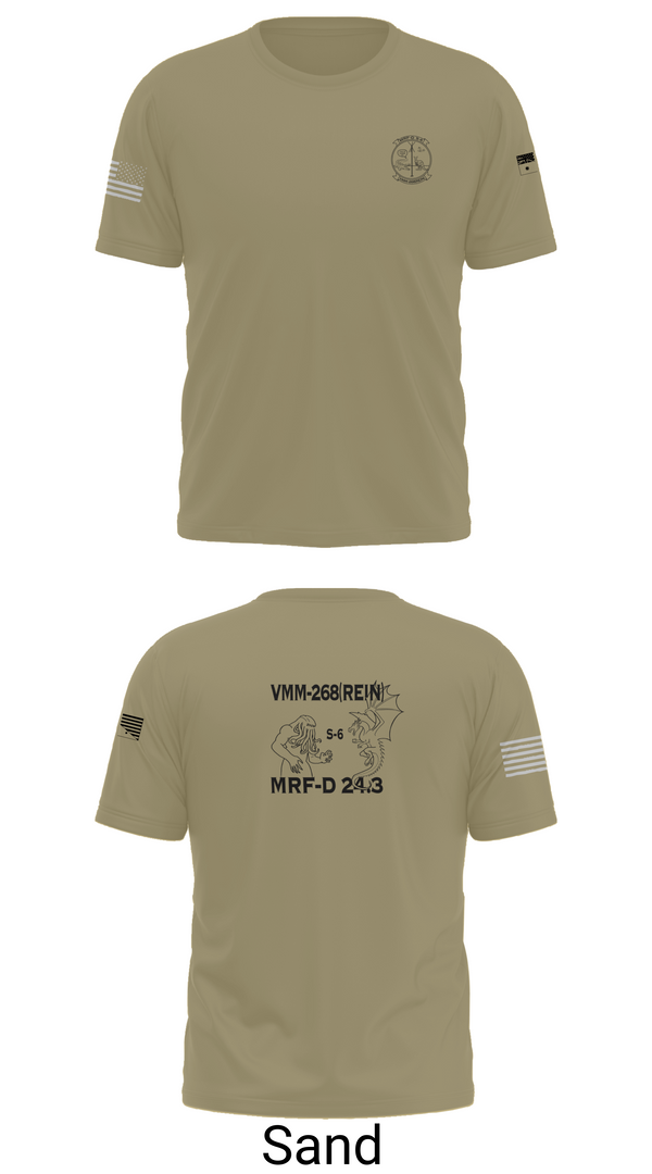 Old School Cotton Feel Shirt, VMM-268, Marines, Teamtime, Team time, sublimation, custom sports apparel, team uniforms, spirit wear, spiritwear, sports uniforms, custom shirts, team store, custom team store, fundraiser sports, apparel fundraiser