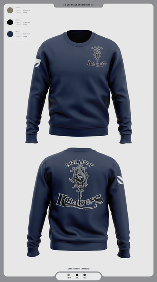 Crew Neck Sweatshirt, 3RD PLT95TH CBRN3rd plt, Army, Teamtime, Team time, sublimation, custom sports apparel, team uniforms, spirit wear, spiritwear, sports uniforms, custom shirts, team store, custom team store, fundraiser sports, apparel fundraiser