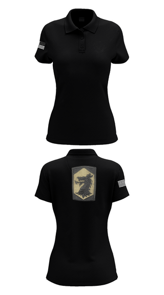 Womens Short Sleeve Performance Polo, 445 Chemical Company, National Guard, Teamtime, Team time, sublimation, custom sports apparel, team uniforms, spirit wear, spiritwear, sports uniforms, custom shirts, team store, custom team store, fundraiser sports, apparel fundraiser