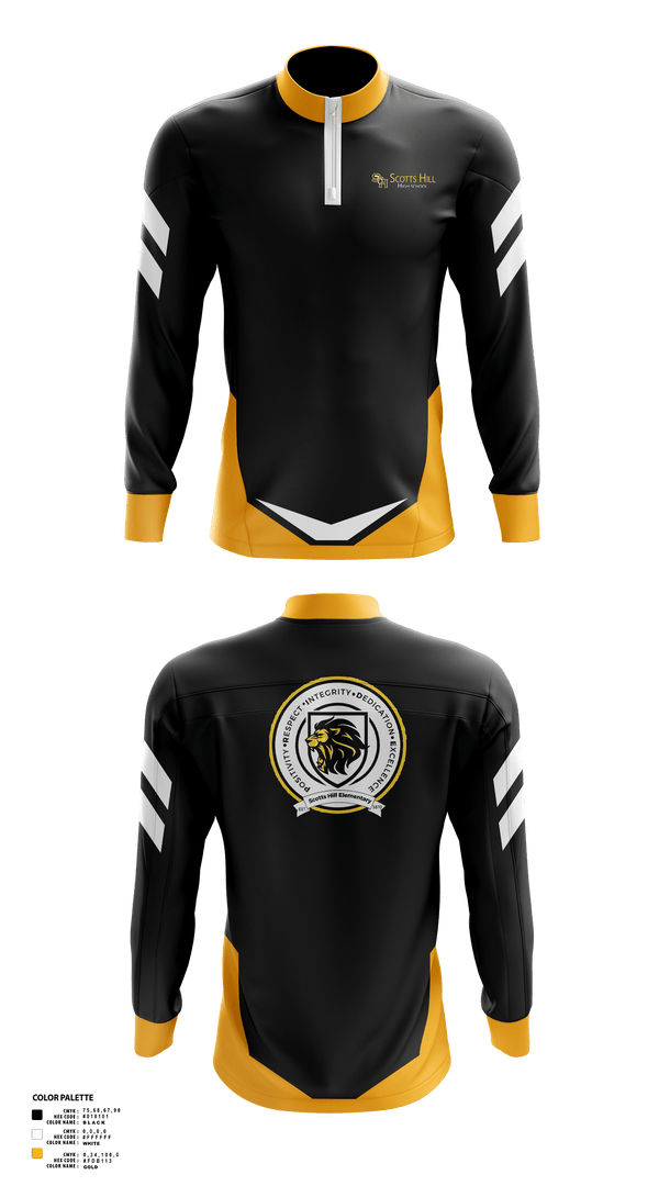 Quarter Zip Jacket, Scotts Hill High School Band, Spirit Store, Teamtime, Team time, sublimation, custom sports apparel, team uniforms, spirit wear, spiritwear, sports uniforms, custom shirts, team store, custom team store, fundraiser sports, apparel fundraiser