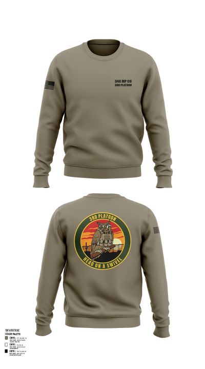 346 MP CO 3rd Platoon 43320857 Crew Neck Sweatshirt - 124