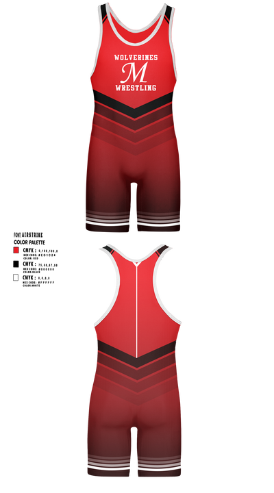 Maysville R-1 School District Wrestling 27878891 Wrestling Singlet - 1