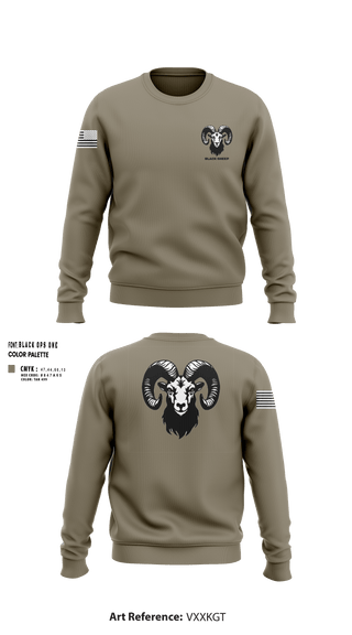 Crew Neck Sweatshirt, Black sheep, Army, Teamtime, Team time, sublimation, custom sports apparel, team uniforms, spirit wear, spiritwear, sports uniforms, custom shirts, team store, custom team store, fundraiser sports, apparel fundraiser