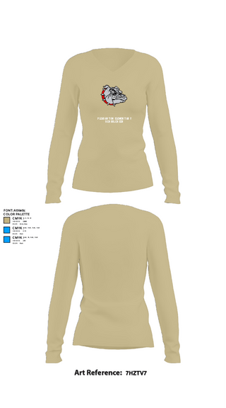 Womens Long Sleeve Vneck Shirt, Pleasanton Elementary School Cheer, Cheer, Teamtime, Team time, sublimation, custom sports apparel, team uniforms, spirit wear, spiritwear, sports uniforms, custom shirts, team store, custom team store, fundraiser sports, apparel fundraiser