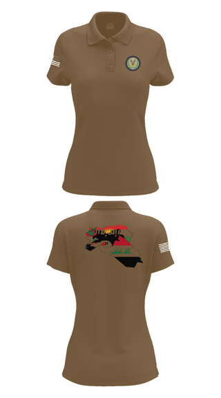 Women's Short Sleeve Performance Polo, 44th ICBT, National Guard, Teamtime, Team time, sublimation, custom sports apparel, team uniforms, spirit wear, spiritwear, sports uniforms, custom shirts, team store, custom team store, fundraiser sports, apparel fundraiser