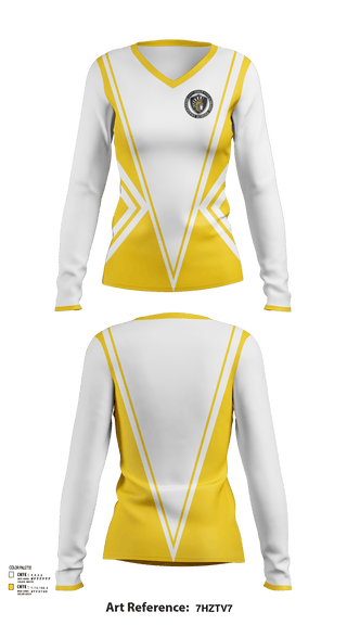 Womens Long Sleeve Vneck Shirt, Italy High School Cheer, Cheer, Teamtime, Team time, sublimation, custom sports apparel, team uniforms, spirit wear, spiritwear, sports uniforms, custom shirts, team store, custom team store, fundraiser sports, apparel fundraiser