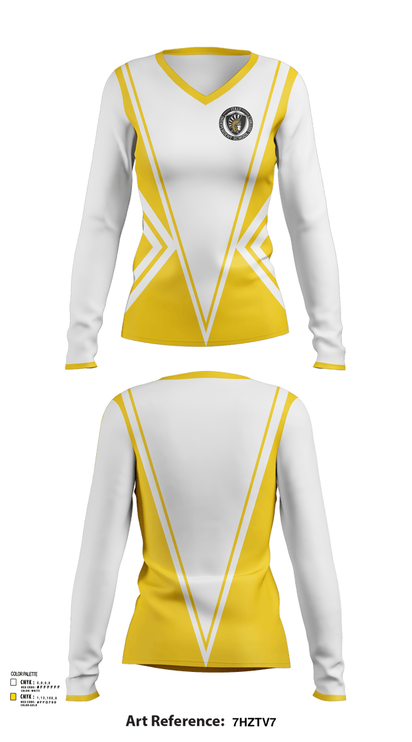 Womens Long Sleeve Vneck Shirt, Italy High School Cheer, Cheer, Teamtime, Team time, sublimation, custom sports apparel, team uniforms, spirit wear, spiritwear, sports uniforms, custom shirts, team store, custom team store, fundraiser sports, apparel fundraiser