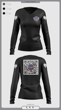 Muscle Maker Academy 31935817 Women's Long Sleeve V-neck Shirt -1 2