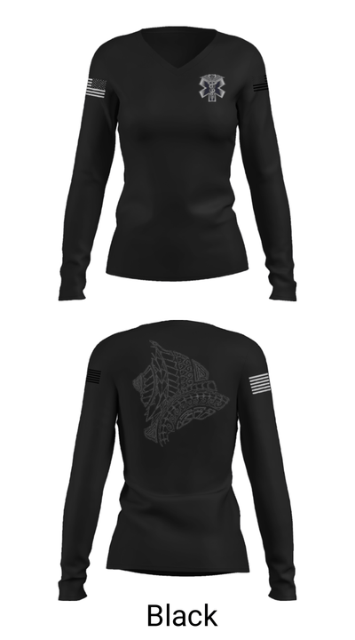 MEDICS 62567766 Women's Long Sleeve V-neck Shirt - 35