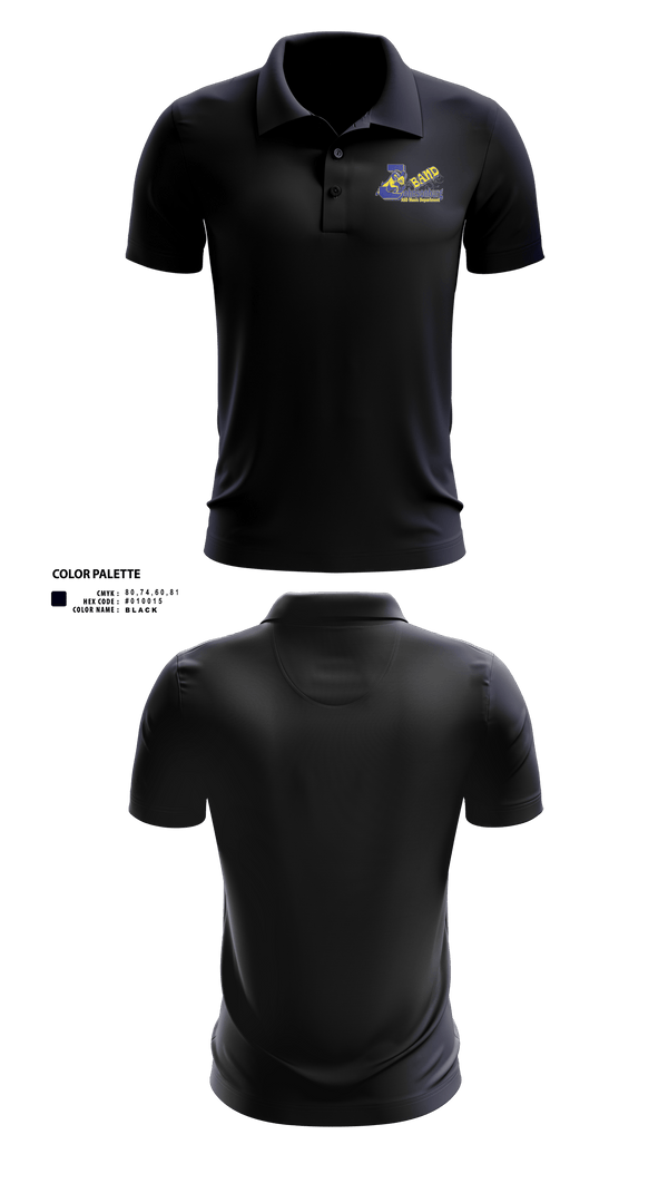 Short Sleeve Performance Polo, Johnsonburg Area Senior High School Band, Spirit Store, Teamtime, Team time, sublimation, custom sports apparel, team uniforms, spirit wear, spiritwear, sports uniforms, custom shirts, team store, custom team store, fundraiser sports, apparel fundraiser