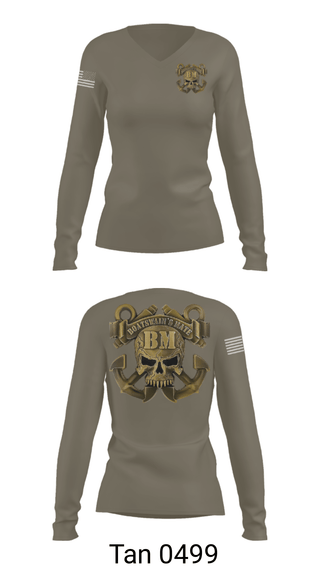 Women's Long Sleeve Vneck Shirt, DB, Navy, Teamtime, Team time, sublimation, custom sports apparel, team uniforms, spirit wear, spiritwear, sports uniforms, custom shirts, team store, custom team store, fundraiser sports, apparel fundraiser