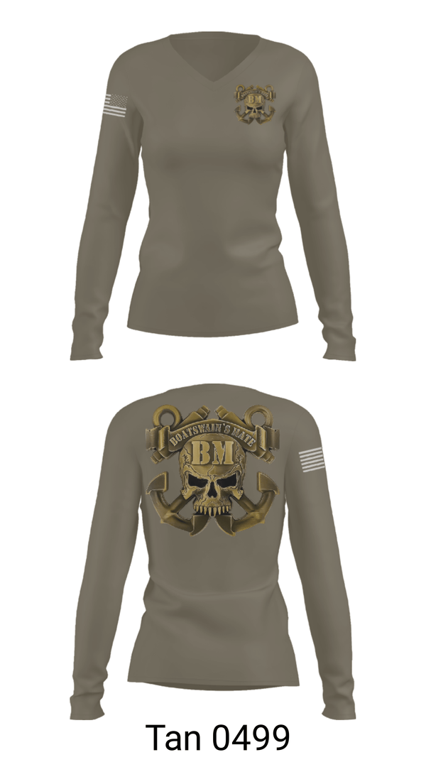 Women's Long Sleeve Vneck Shirt, DB, Navy, Teamtime, Team time, sublimation, custom sports apparel, team uniforms, spirit wear, spiritwear, sports uniforms, custom shirts, team store, custom team store, fundraiser sports, apparel fundraiser