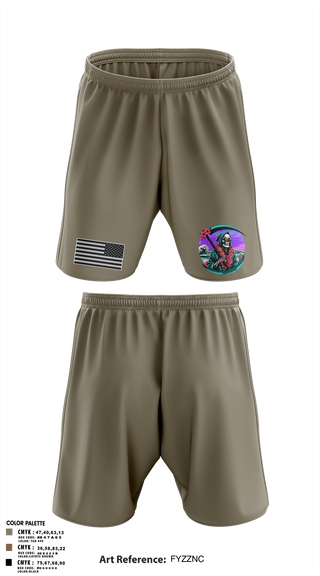Athletic Shorts With Pockets, REAPERS, FT SHAFTER, , Teamtime, Team time, sublimation, custom sports apparel, team uniforms, spirit wear, spiritwear, sports uniforms, custom shirts, team store, custom team store, fundraiser sports, apparel fundraiser