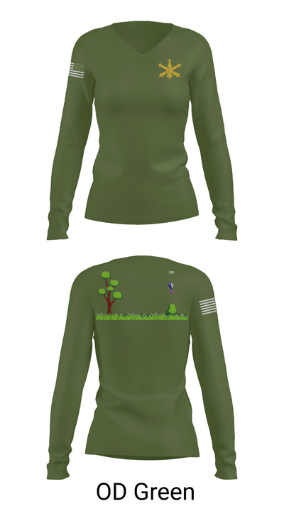 The Legion 97243463 Women's Long Sleeve V-neck Shirt - 57