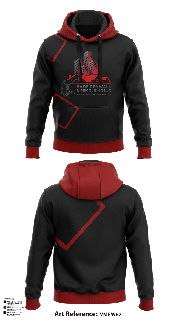 Hoodie, Sadedrywall & remolding llc, , Teamtime, Team time, sublimation, custom sports apparel, team uniforms, spirit wear, spiritwear, sports uniforms, custom shirts, team store, custom team store, fundraiser sports, apparel fundraiser