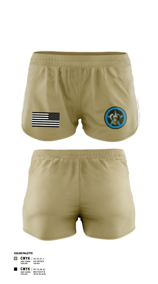 Womens Shorts, Bandit Troop, Army, Teamtime, Team time, sublimation, custom sports apparel, team uniforms, spirit wear, spiritwear, sports uniforms, custom shirts, team store, custom team store, fundraiser sports, apparel fundraiser