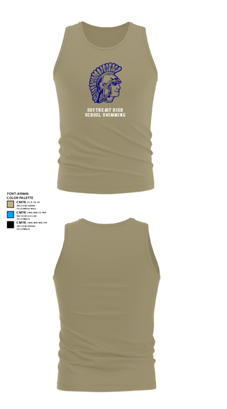 Tank Top, Southeast High School Swimming, Swimming, Teamtime, Team time, sublimation, custom sports apparel, team uniforms, spirit wear, spiritwear, sports uniforms, custom shirts, team store, custom team store, fundraiser sports, apparel fundraiser