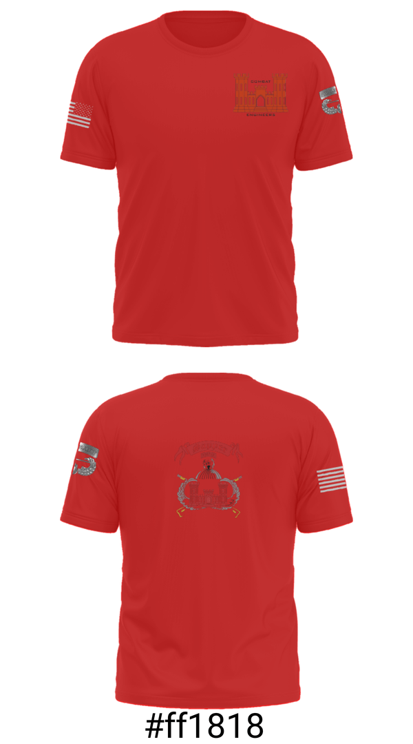 Old School Cotton Feel Shirt, 1138th SAPPER Company, Army, Teamtime, Team time, sublimation, custom sports apparel, team uniforms, spirit wear, spiritwear, sports uniforms, custom shirts, team store, custom team store, fundraiser sports, apparel fundraiser