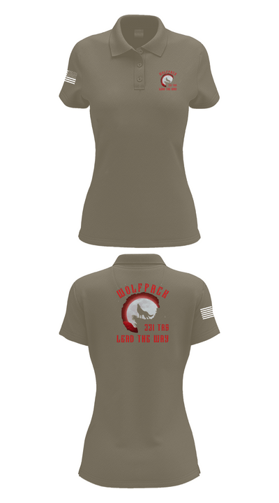 331 TRS / FLT 154 WOLFPACK 75262694 Women's Short Sleeve Performance Polo  - 75
