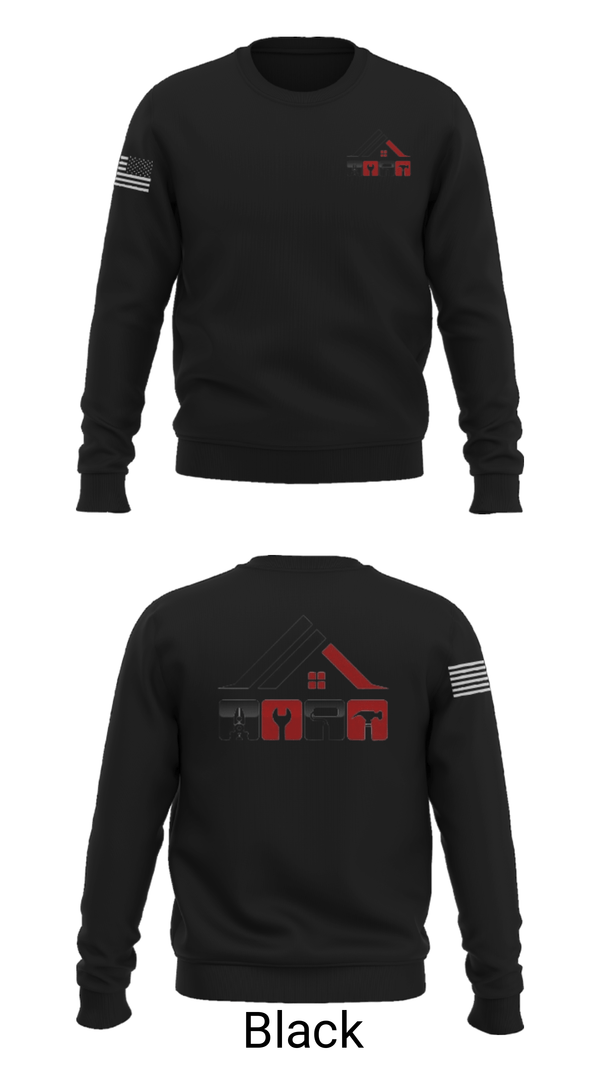 Crew Neck Sweatshirt, REPAIR & REMODEL SOLUTIONS LLC, , Teamtime, Team time, sublimation, custom sports apparel, team uniforms, spirit wear, spiritwear, sports uniforms, custom shirts, team store, custom team store, fundraiser sports, apparel fundraiser