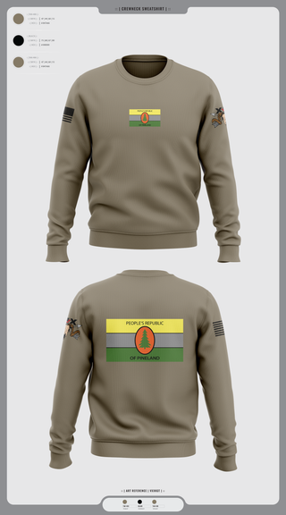 Crew Neck Sweatshirt, 5/19th SFG, National Guard, Teamtime, Team time, sublimation, custom sports apparel, team uniforms, spirit wear, spiritwear, sports uniforms, custom shirts, team store, custom team store, fundraiser sports, apparel fundraiser