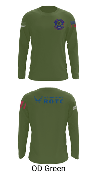 Long Sleeve Performance Shirt, Detachment 035, Air Force, Teamtime, Team time, sublimation, custom sports apparel, team uniforms, spirit wear, spiritwear, sports uniforms, custom shirts, team store, custom team store, fundraiser sports, apparel fundraiser