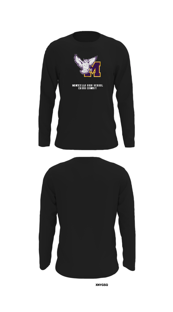 Long Sleeve Performance Shirt, Monticello High School Cross Country, Cross Country, Teamtime, Team time, sublimation, custom sports apparel, team uniforms, spirit wear, spiritwear, sports uniforms, custom shirts, team store, custom team store, fundraiser sports, apparel fundraiser