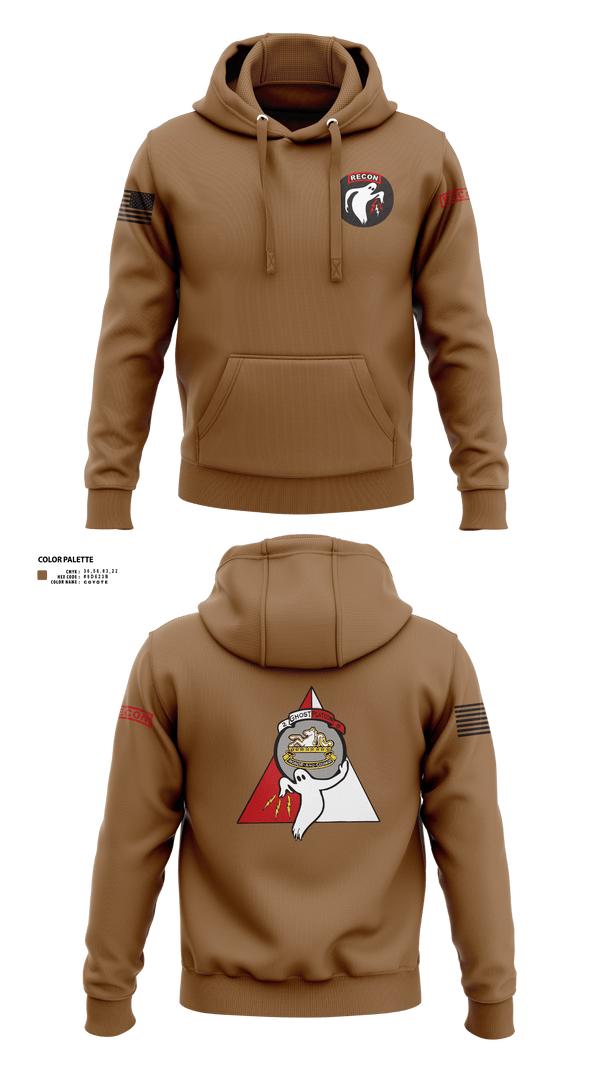 Hoodie, Ghost Platoon, HHC, 2-8 CAV, 1ABCT, 1CD, , Teamtime, Team time, sublimation, custom sports apparel, team uniforms, spirit wear, spiritwear, sports uniforms, custom shirts, team store, custom team store, fundraiser sports, apparel fundraiser