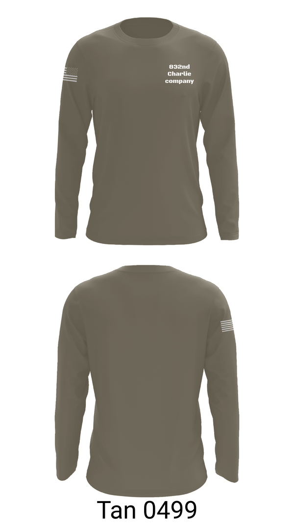 Long Sleeve Performance Shirt, 832nd Charlie company, , Teamtime, Team time, sublimation, custom sports apparel, team uniforms, spirit wear, spiritwear, sports uniforms, custom shirts, team store, custom team store, fundraiser sports, apparel fundraiser